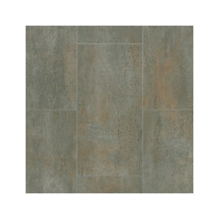 Sol Pvc Premium Envers Textile Carrelage Ardoise Gris Oxyde