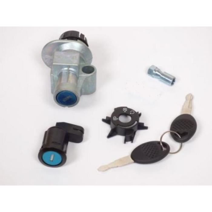 Kit Serrure Complète Neuf Pour Scooter Peugeot 50 V-Clic - Neiman, Serrure Selle & Bouchon Réservoir - Avant 2020