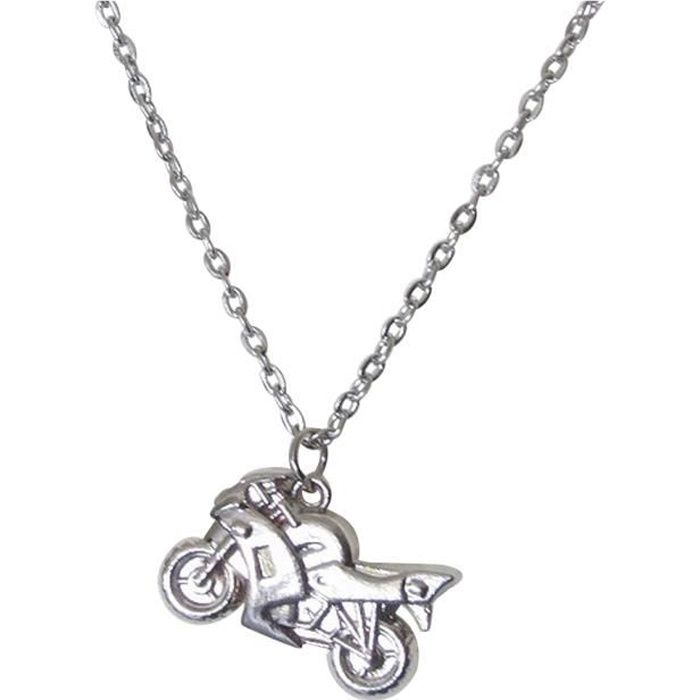 Pendentif Argent Patinee Moto 222894 main image 1