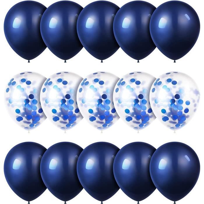 Ballon Confettis Or, 50 pièces Ballons de fête en Latex de 12