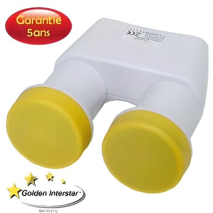 LNB Monobloc Single 6° Double Tête Parabole HD 0,1 Cdiscount TV Son Photo