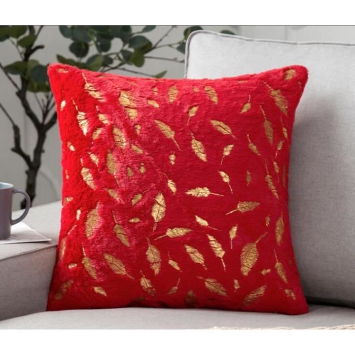 2 Housses De Coussin Décoratif 45x45cm Avec Motif Nœud Papillon En Peluche - Tissu Fausse Fourrure Beige - Pour Canapé, Chambre, Décoration Maison