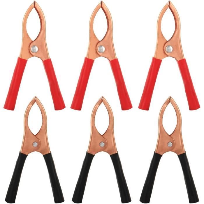Lunpog Pinces Crocodiles Batterie 1,8m Avec Câble Extension - Quick Splice Crimp Lock, Outils Ménagers Et Auto Puissants