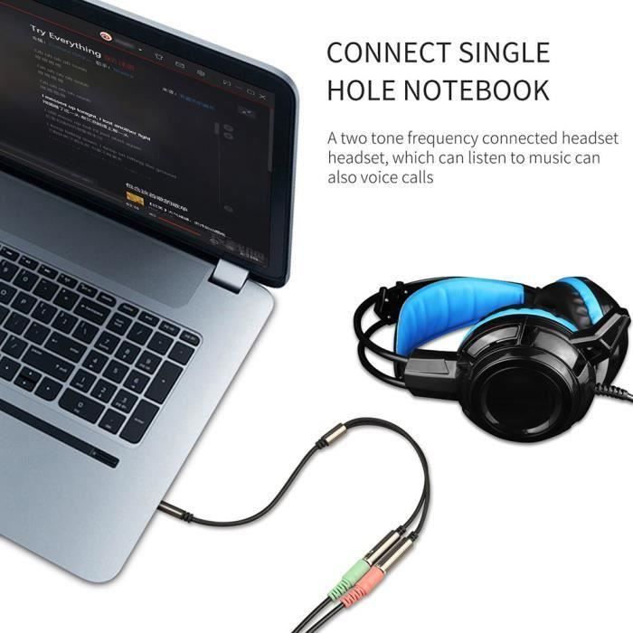 Y Splitter Jack 3 5 Mm Cable Avec Micro Separe Audio Casque Connecteur Yinm2954 Prix Pas Cher Cdiscount