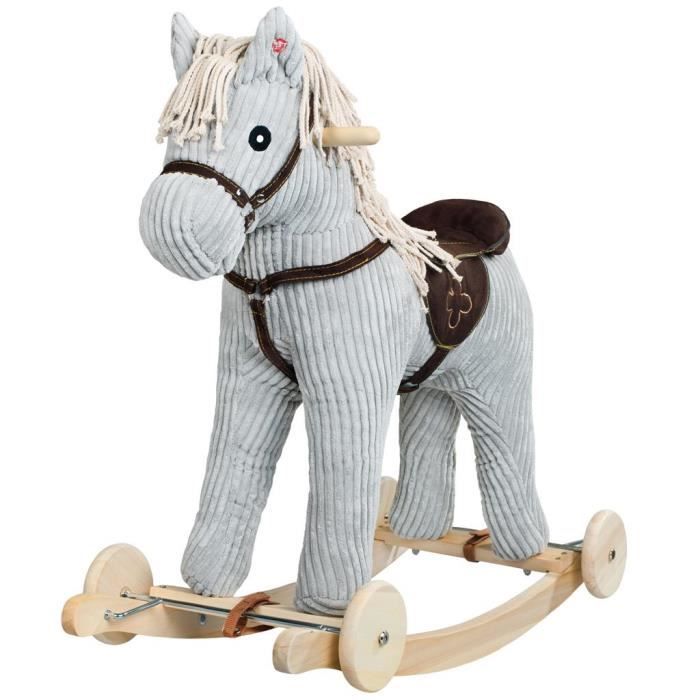 Cheval à bascule cheval de Troie pour enfants cheval à bascule à double  usage jouet bébé 1-3 ans cadeau avec musique