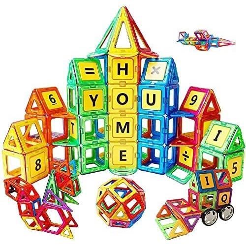 Jeu De Construction Magnétique 50 Pièces - Enfant 3 Ans+ - Cadeau éducatif