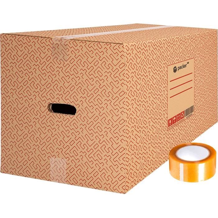 Packer Pro Lot de 10 boîtes en carton pour déménagement et rangement ...