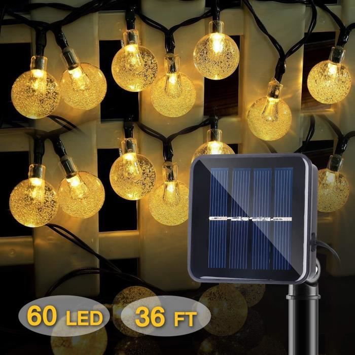 Idesion Guirlande Lumineuse Led A Energie Solaire Ip65 Etanche Pour Jardin Cour Maison Terrasse Paysage Sapin De Noel Achat Vente Idesion Guirlande Lumineuse Cdiscount