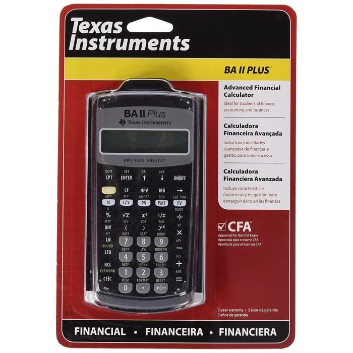 TEXAS INSTRUMENTS calculatrice financière TI-BA II Plus - Cdiscount  Beaux-Arts et Loisirs créatifs