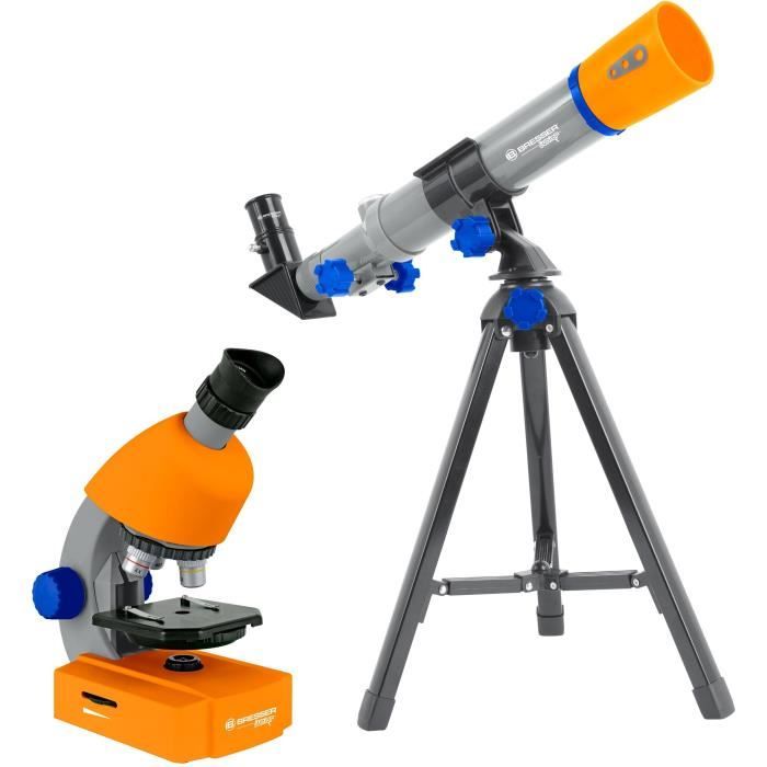 Kit microscope et télescope Bresser Junior grossissement de 40 à