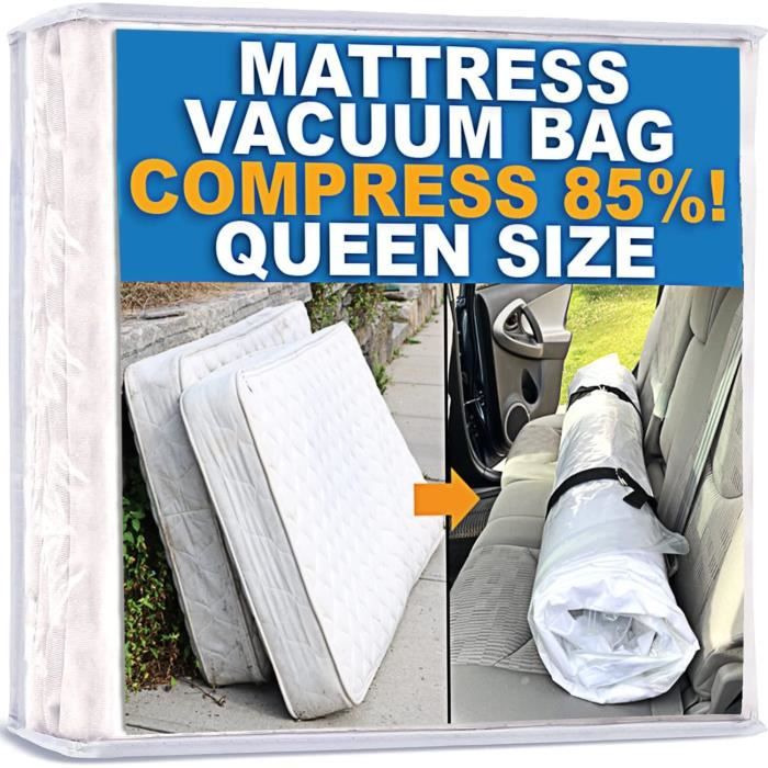 Sac Sous Vide Pour Matelas Sporgo – Dimensions 240x130 Cm – Pour Matelas Jusqu'à 200x100 Cm – Avec Sangles, Gain De Place 80% - 7