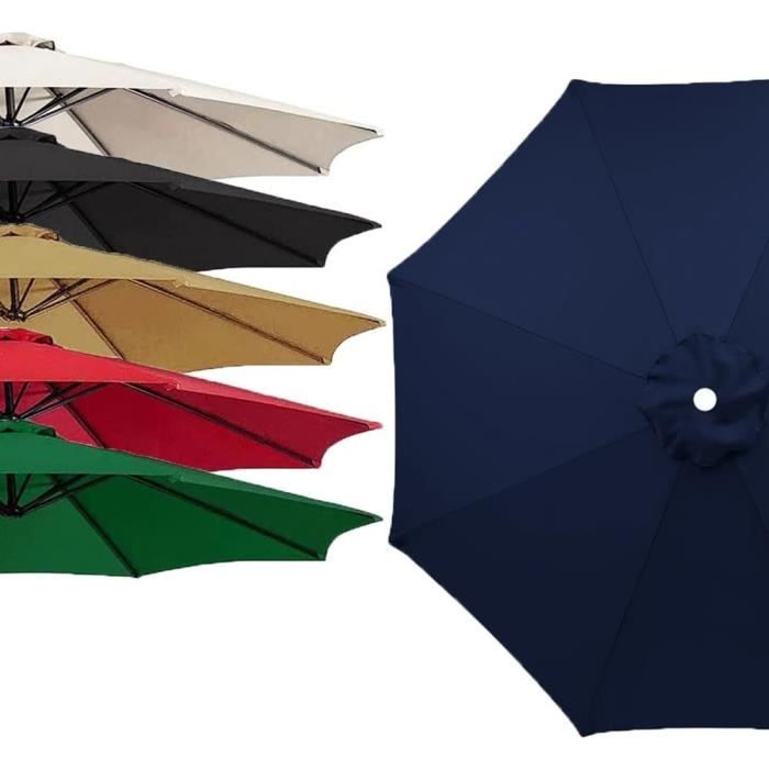 Bâche De Remplacement Pour Parasol Déporté, Auvent De Rechange Pour Parasol De Terrasse 6 Baleines/8 Baleines, Housse De Rechange Pour Parasol D' Extérieur - 2.0m/2.7m/3.0m(Color:Royal Blue,Size:8ribs