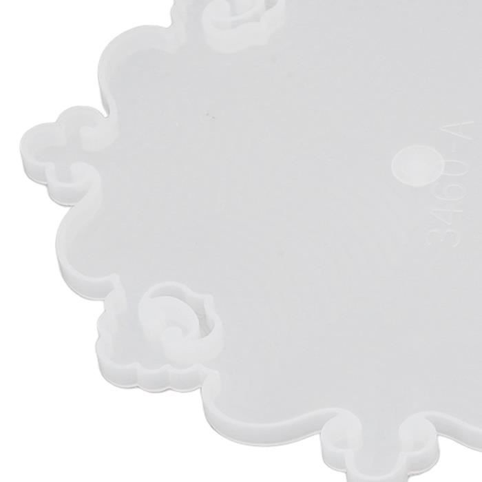 Moule à Plateau Rond En Silicone 21 Cm - Pour Résine époxy, Béton, Chocolat Ou Pâtisserie DIY