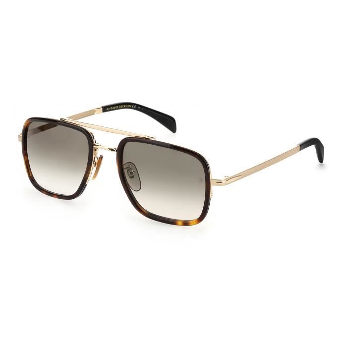 David Beckham lunettes de soleil 7002/S cat.3 wayfarer steel gold/grey