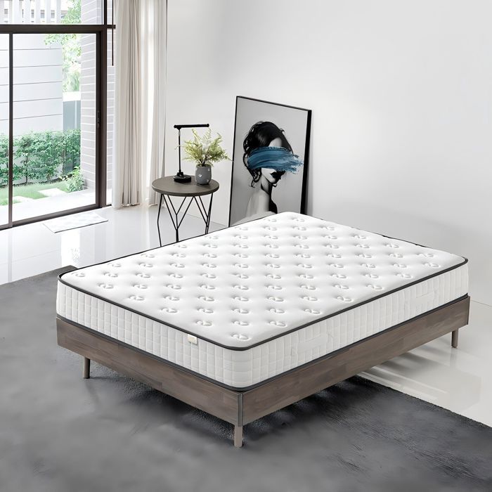 Matelas 140x190 cm Luxe mousse à mémoire Épaisseur 22 cm DEWINNER® +  IZTOSS® mousse HR de confort Équilibré - Cdiscount Maison