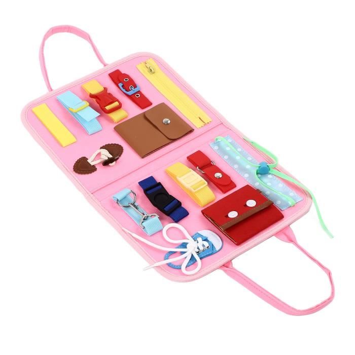 Horloge D'apprentissage Montessori En Bois - Jouet éducatif Pour Apprendre L'heure, Avec Cartes Et Blocs (20x14 Cm)