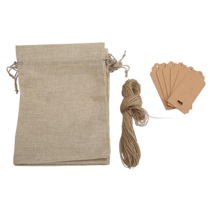 Sachet Pochon Coton Pochette Tissu Cordon 25pcs Petits Sachet