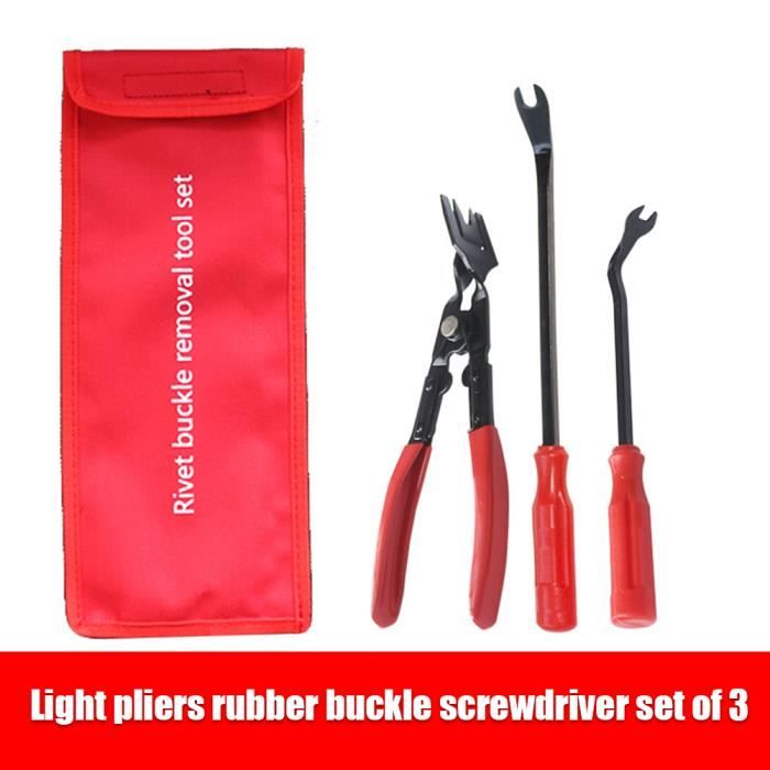 Set De 3 Pinces à Clip Automatique - Outil De Retrait De Rivets Et Fixations Intérieures Voiture