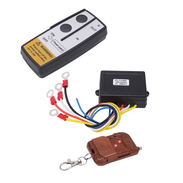 KIT TÉLÉCOMMANDE TREUIL Sans Fil DC 12V Interrupteur Combiné Pour