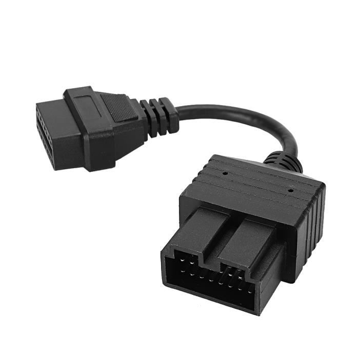 Câble Adaptateur OBD2 38 Vers 16 Broches - Pour Diagnostic Camion, Longueur 30 Cm - Compatible Prise 38 Broches Femelle