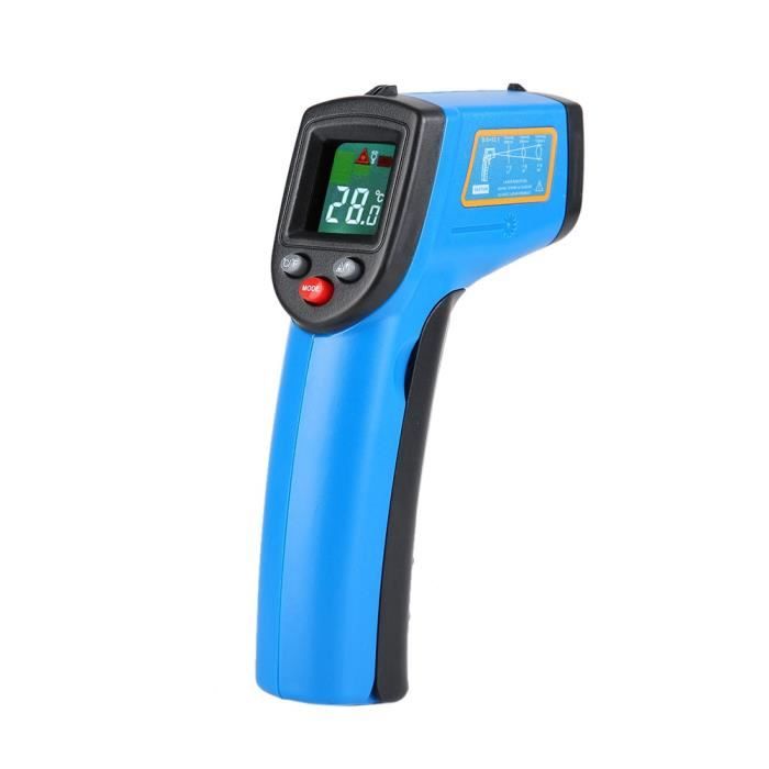MESTEK Thermomètre Infrarouge Laser -50°C à 550°C - Pistolet Température Sans Contact - écran LCD
