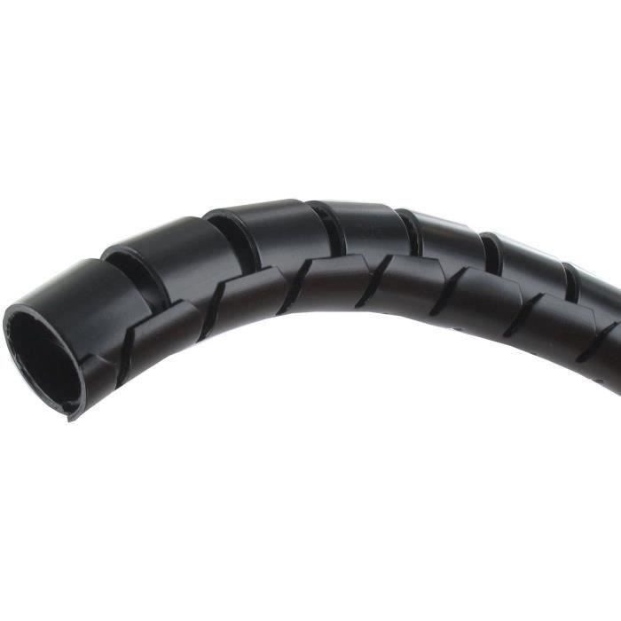 Gaine de frettage rapide (spiralée) pour protection des câblages électriques (-20° à +50°C) en 5m