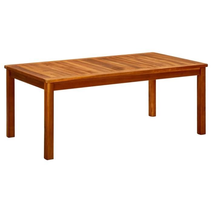 famirosa table basse de jardin 110x60x45 cm bois solide d'acacia-401
