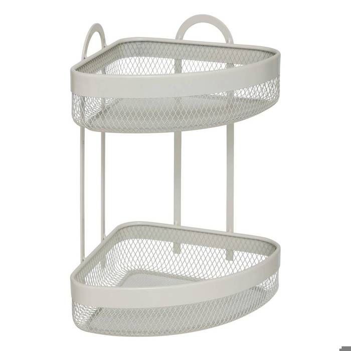 Étagère dangle Mayaj en acier beige 23x23cm - 5five Étagère dangle Mayaj en acier beige 23x23cm - 5five