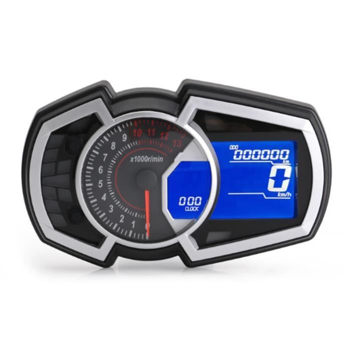 Compteur De Vitesse Moto Digital LCD - Tachymètre Multifonction Pour Scooter, Dirtbike