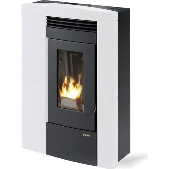 490014blanc Poele A Granules Godin Achat Vente Poele A Granules Pellets 490014blanc Poele A Granu Cdiscount