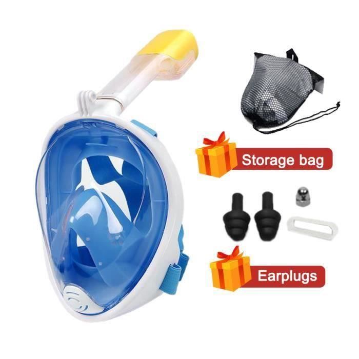 Masque De Plongée Complet 180° L/XL Pour Adultes Et Enfants - Vue Panoramique Anti-Buée