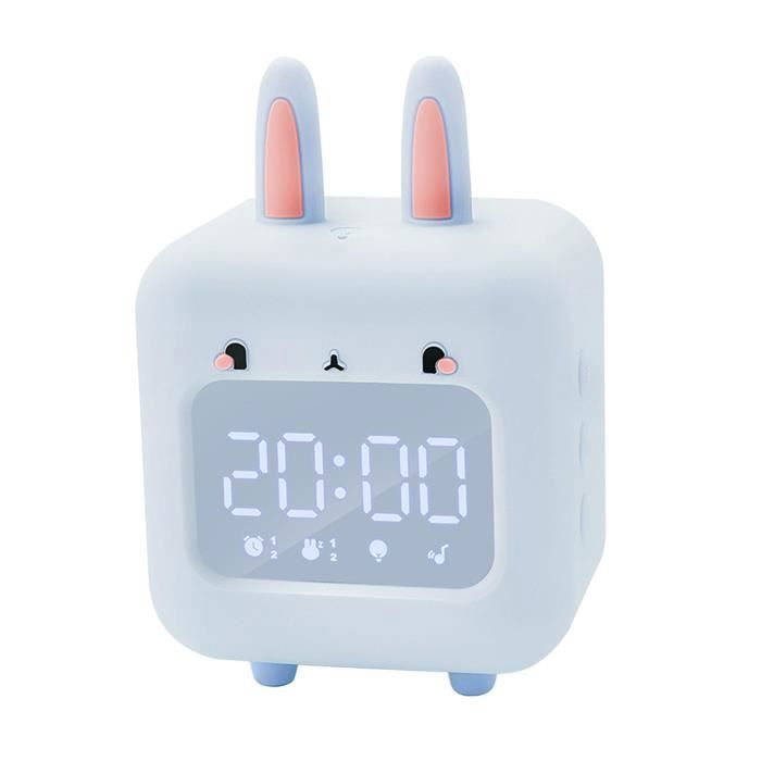 Reveil En Plastique Outils Electroniques D Interieur Multifonction Mini Reveil Numerique Enfants Reveil Pour Cuisine Bleu Cdiscount Maison