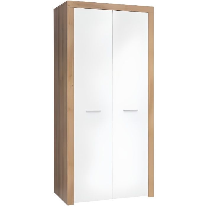 ADELAIDE Armoire 2 portes style scandinave chambre à coucher/d'ado