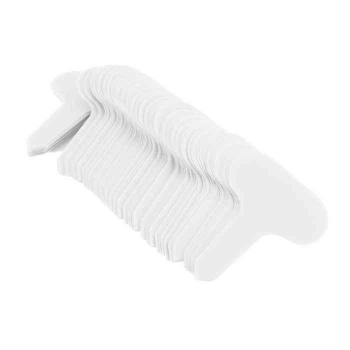 100 Étiquettes Jardin En Plastique Blanc KINGLAKE - 10x2cm, Réutilisables Et Imperméables - Pour Plantes Et Semis