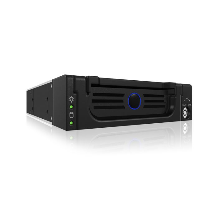 Icy Box Rack amovible SATA - ICY BOX - IB-138-SK-B-II - Aluminium - 1 baie 3 5 pouces - Interfaces SATA