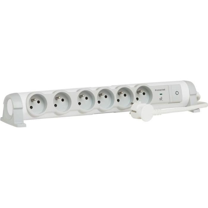 Legrand Rallonge Multiprise Confort Et Securite Parafoudre 6x2 P T Achat Vente Multiprise Rallonge 6x2 P T Parafoudre Cdiscount