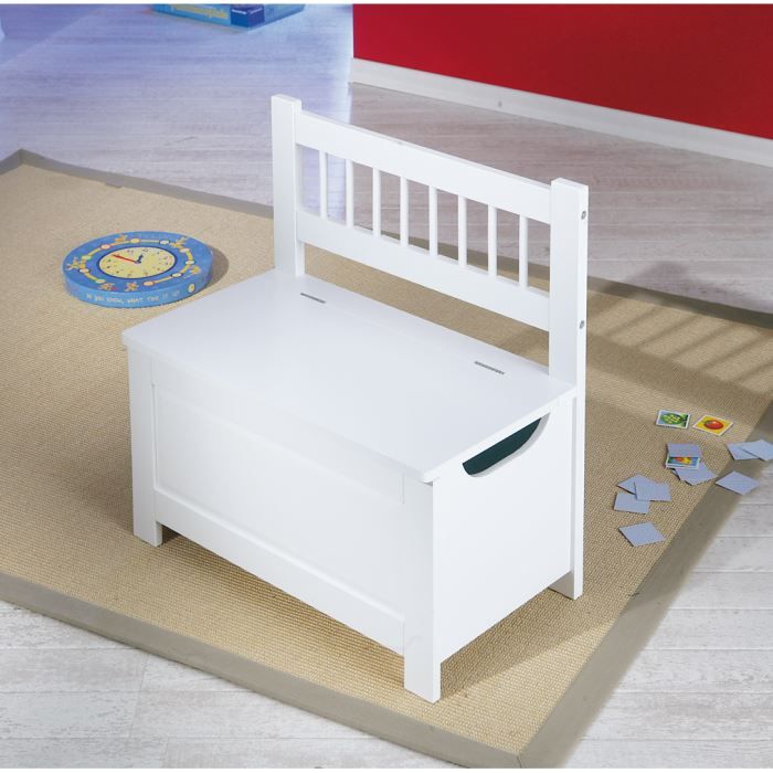 Miliboo Coffre A Jouets Banc Blanc Ecolier Blanc Achat Vente Coffre A Jouets 3662275039979 Cdiscount