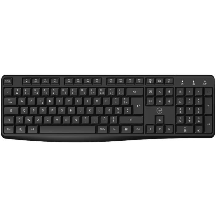 Ce clavier sans fil MOBILITY LAB Deluxe dispose d'un récepteur 2 en 1 (USB ou USB-C) et de touches concaves pour une frappe plus précise. Il est équipé d'un pavé numérique et de 15 raccourcis clavier, et son inclinaison est ajustable. Plug Play, pas besoin de driver.