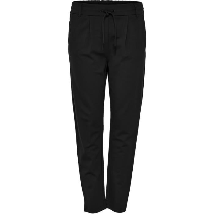 ONLY Pantalon ample - Jambes slim - Élastique à la taille - Poches à l'arrière - Femme - Noir