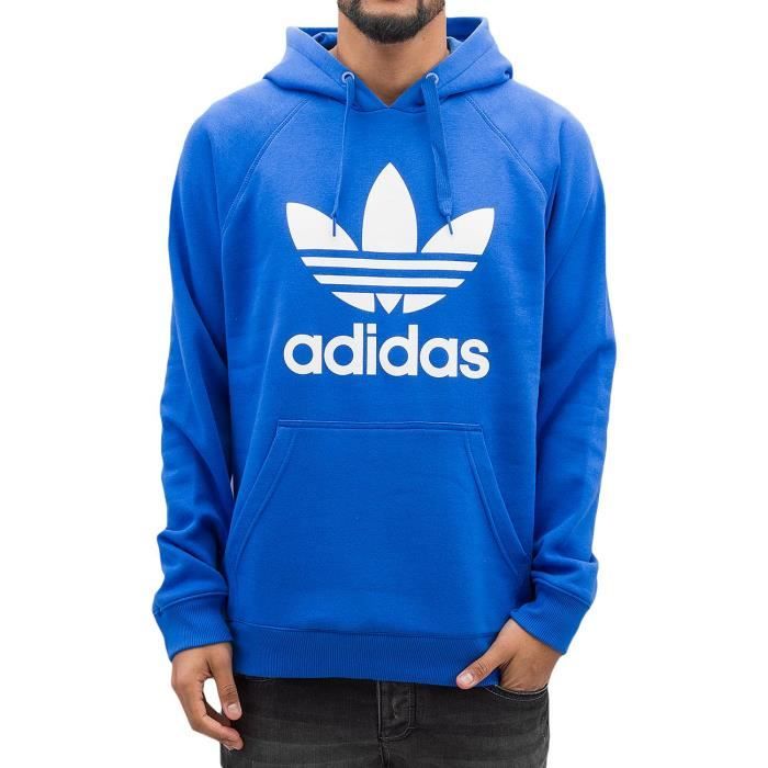 Adidas Homme Hauts / Sweat à capuche Originals Trefoil Bleu 