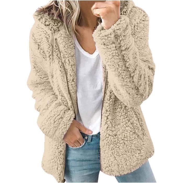 Manteau en peluche clearance