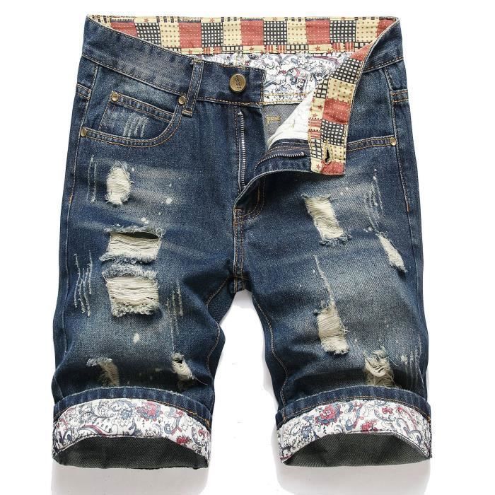 Shorts En Jean Homme Oanviso - Coupe Slim élastique, Style Décontracté, Pour Printemps/été