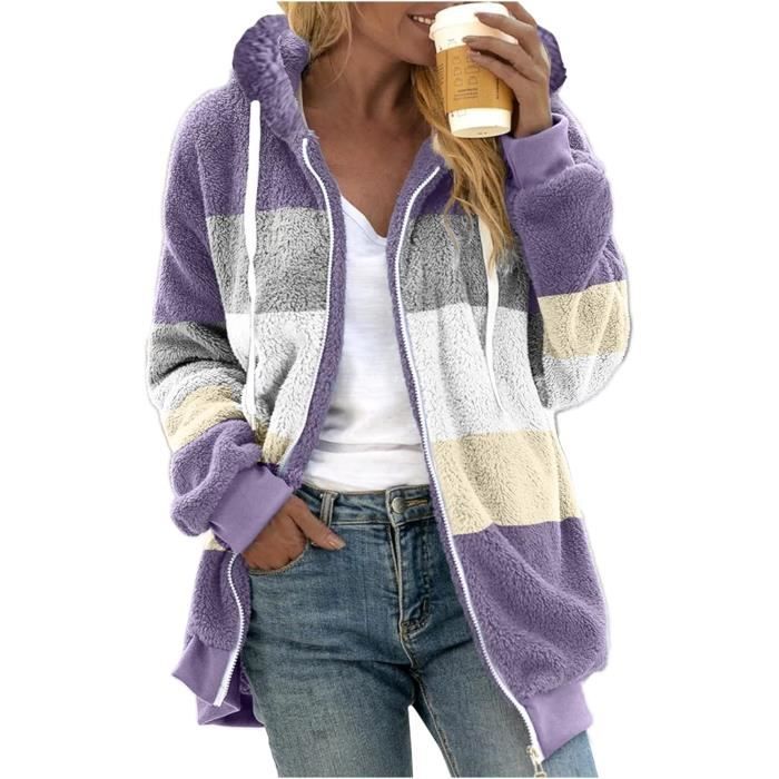 Veste Manteau Femme Talbots En Laine Mélangée - Taille 16, Couleur Lilas, Occasion Excellent état