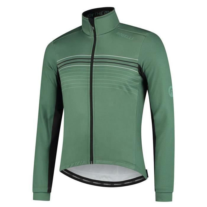 veste rogelli kalon - vert - mixte - manches longues - respirant - famille de sport : cycle
