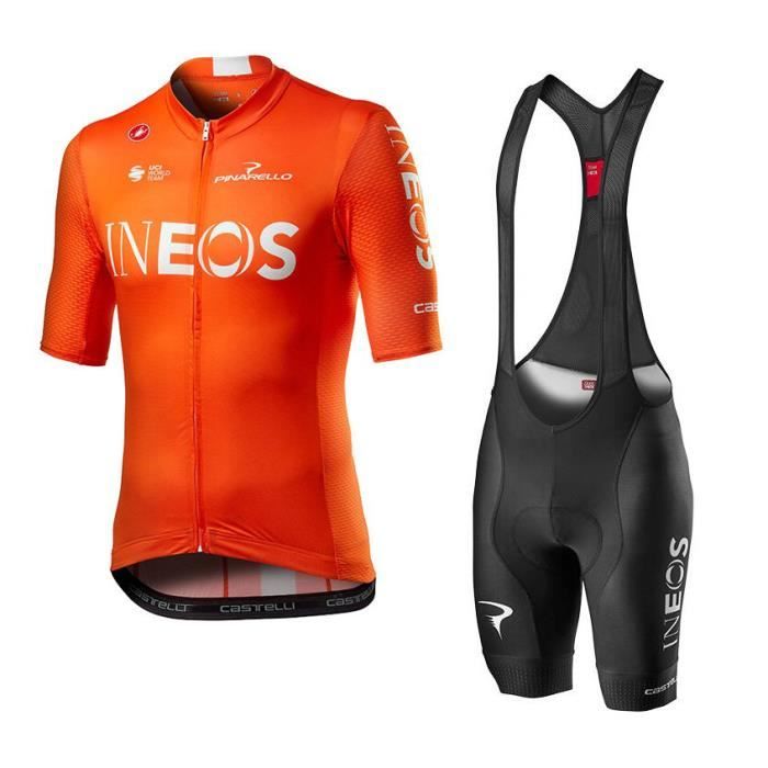 2020 Ineos Maillot De Velo Route Manches Courte Homme Cuissard A Velo Gel Silicone Ensemble De Vetement De Vtt Equipment De Pro Prix Pas Cher Cdiscount