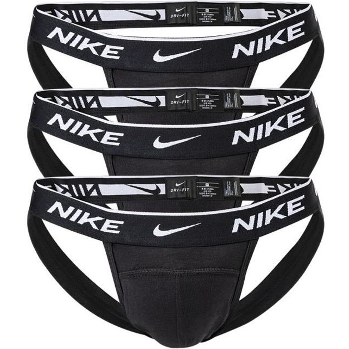Nike String Homme - uni, Paquet de 3 Noir - Cdiscount Prêt-à-Porter