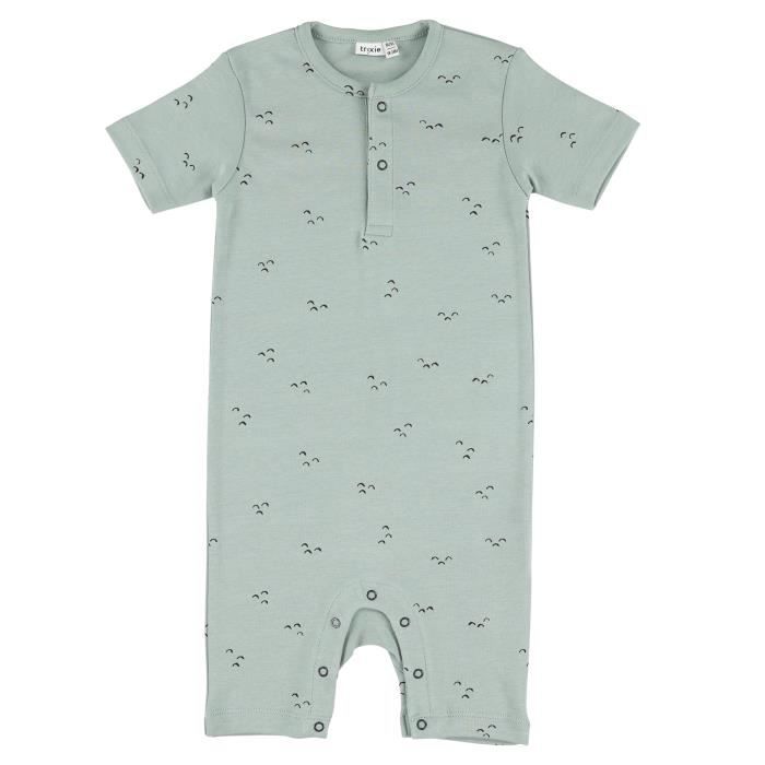 Grenouillère Bébé Fille 100% Coton Bio - Pyjama Été Manches Courtes 0 à 18 Mois, Vêtement Cadeau