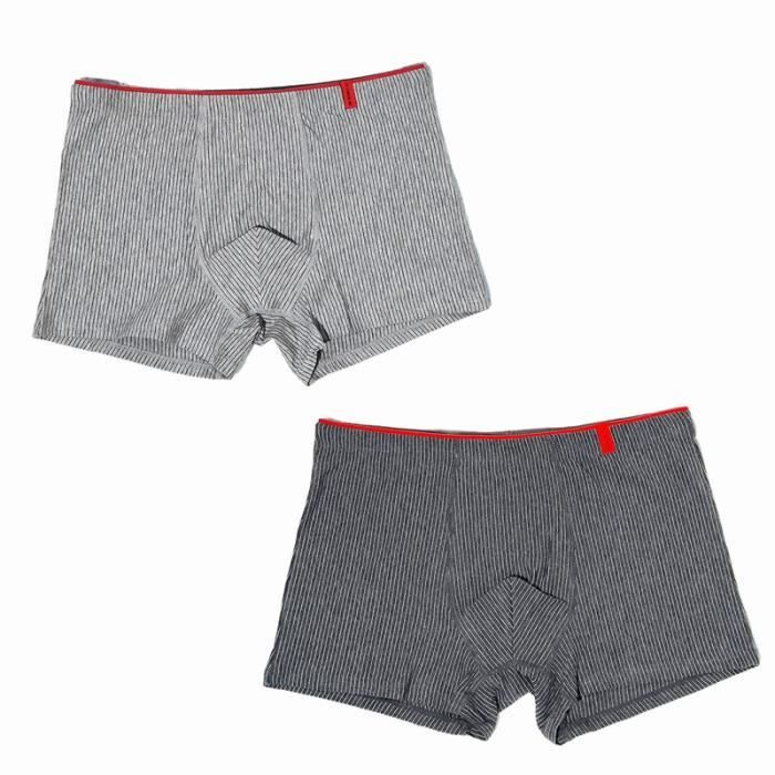 2 pi ces Sous v tements respirants pour hommes rayures Boxer