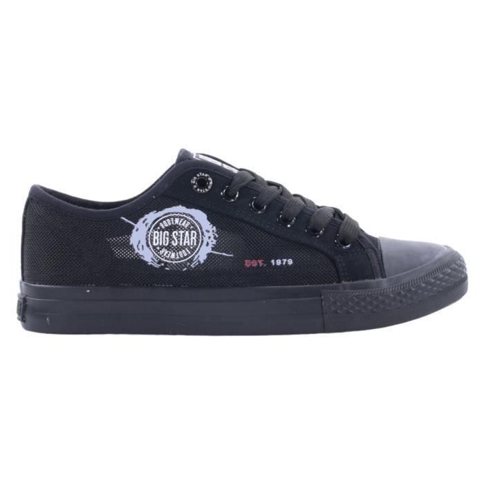 BIG STAR Chaussures Femme BIG STAR JJ274A256 Noir - Talon Plat - Lacets