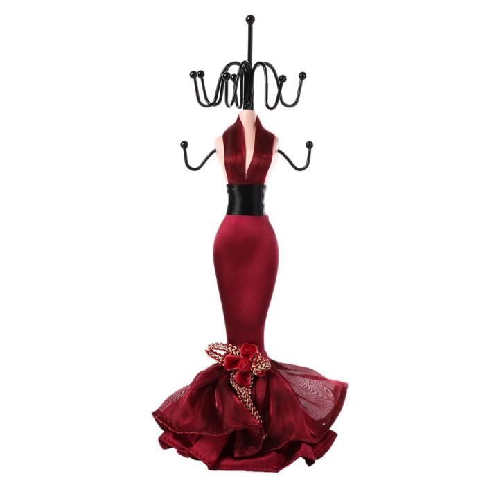 Salmue Présentoir à Bijoux, Accessoires, Collier, Boucle d'oreille, Bague, Porte-Bijoux, Modèle Robe, Chaussures à Talons, Présentoir Grand modèle